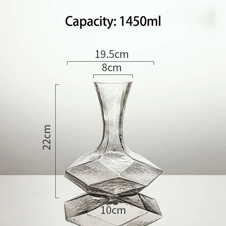 Lisslune | Irregular Crystal Glass Wine Decanter