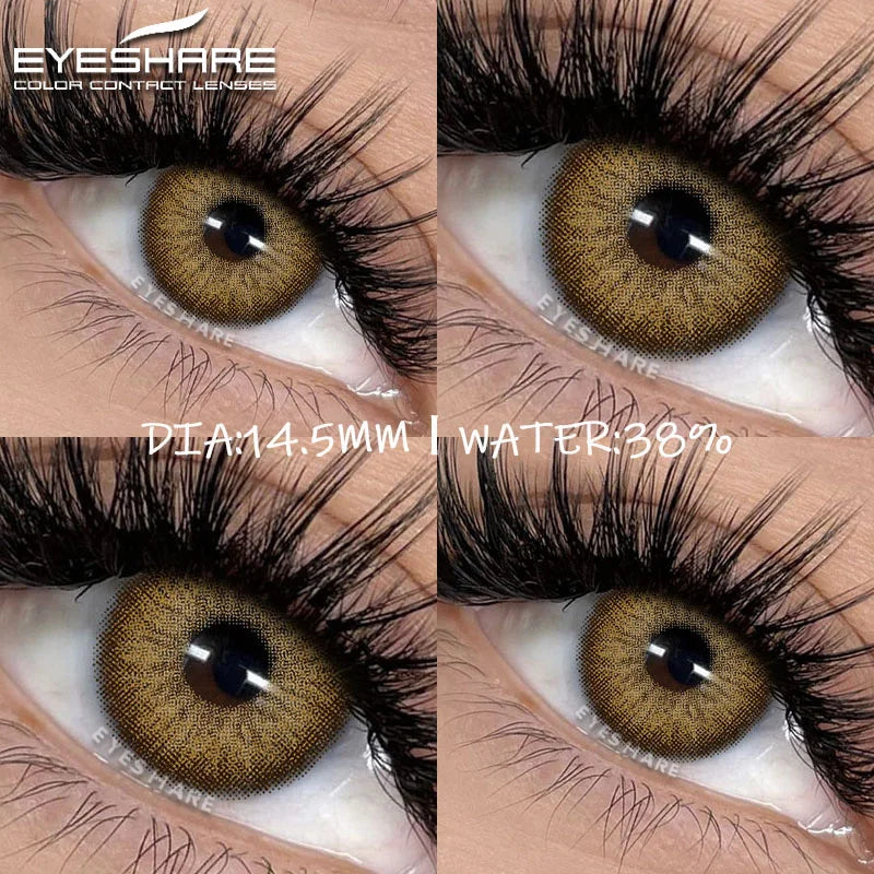 Rynx | New colored contact lenses for the eyes 1 pair of brown contact lenses fashionable blue eye lenses gray pupils green eye lenses annually