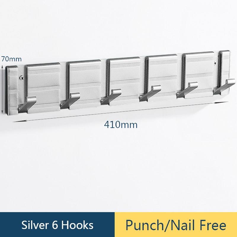 Lisslune | Modern Electroplated Aluminium Wall Hook Set - Elegant Storage Solution