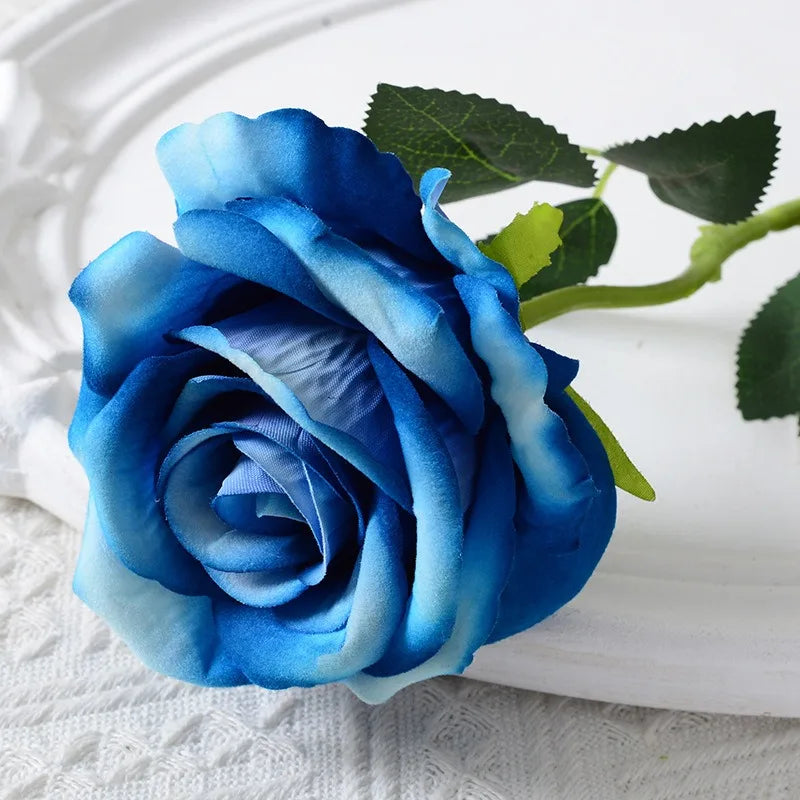 Lisslune | 20 pieces Realistic Velvet Silk Rose Bouquet