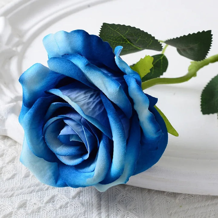Lisslune | 20 pieces Realistic Velvet Silk Rose Bouquet