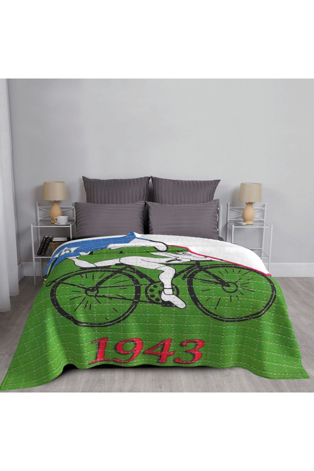Lisslune | Hoffman Bicycle Day Throw Blanket