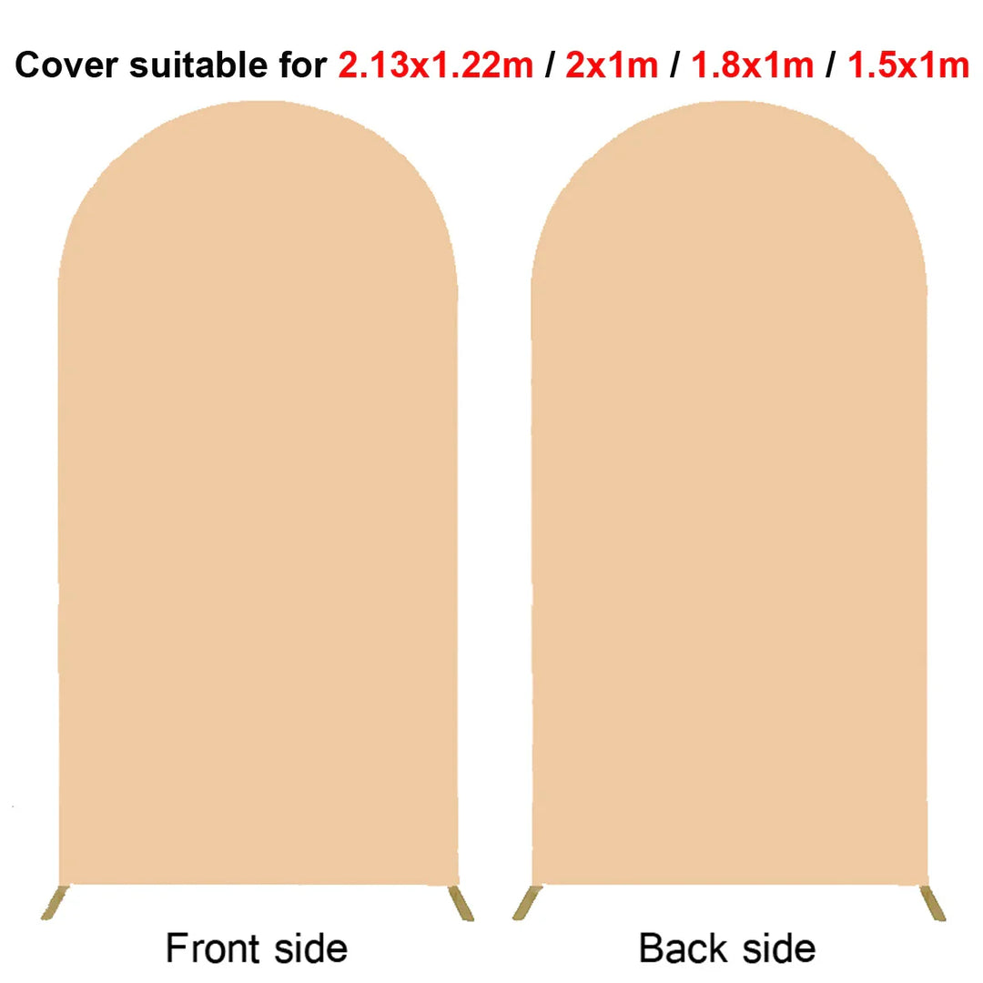 Rynx | 2M Metal balloon arch background stand birthday balloons party backdrop covers photo shoot double-sided elastic fabric background