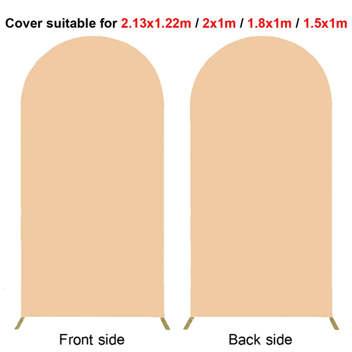 Rynx | 2M Metal balloon arch background stand birthday balloons party backdrop covers photo shoot double-sided elastic fabric background