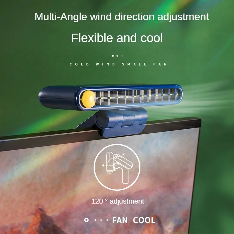 Lisslune | Turbo Strong Airflow Screen Hanging Cooling Fan