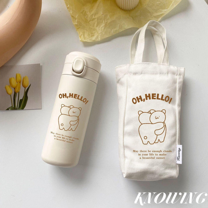 Lisslune | Korean-inspired 450ml stainless steel travel thermos