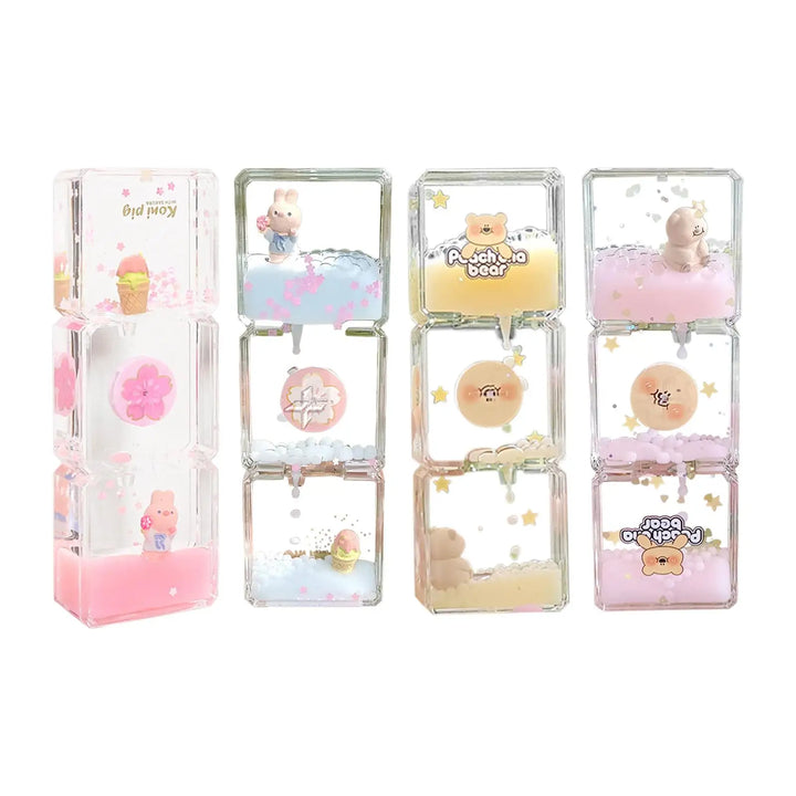 Lisslune | Floral Fantasy Liquid Cartoon Motion Hourglass