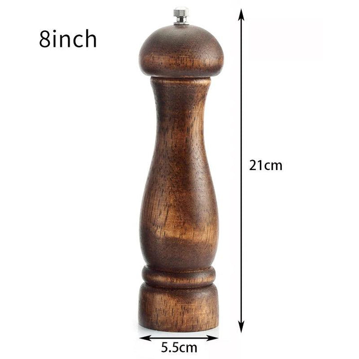 Lisslune | Elegant adjustable salt and pepper mill set made of solid wood for outdoor dining
