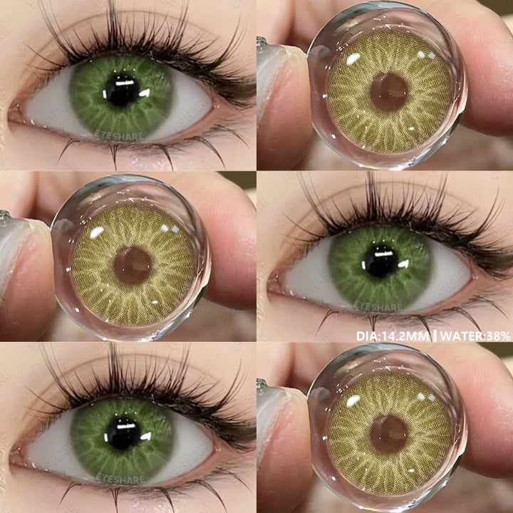 Rynx | 1 Pair of New Color Contact Lenses for Eyes Naturally Blue Eye Lenses Purple Lenses Gray Eye Contacts Brown Eye Lens Yearly