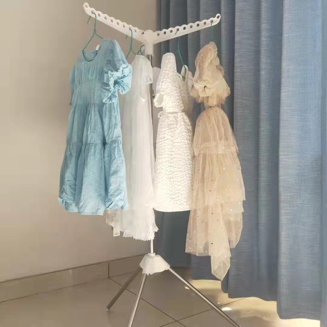 Lisslune | Portable Stainless Steel Triangle Clothes Drying Hanger
