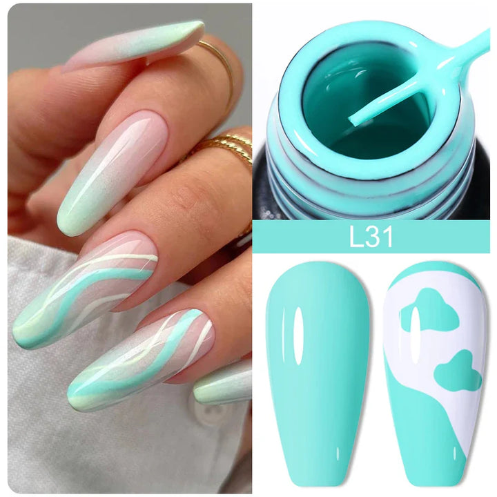 Rynx | 5ml Colorful Reflective Liner Gel Nail Polish Super Bright Painting Glitter Gel Graffiti Stripe Design Polish Manicure