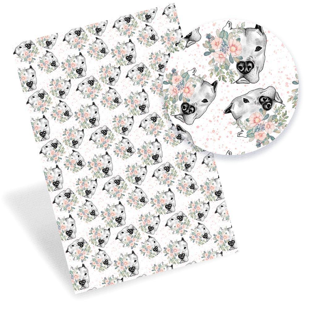 Lisslune | Artistic Synthetic Leather Craft Sheets with Playful Pet Patterns - DIY Creative Kit