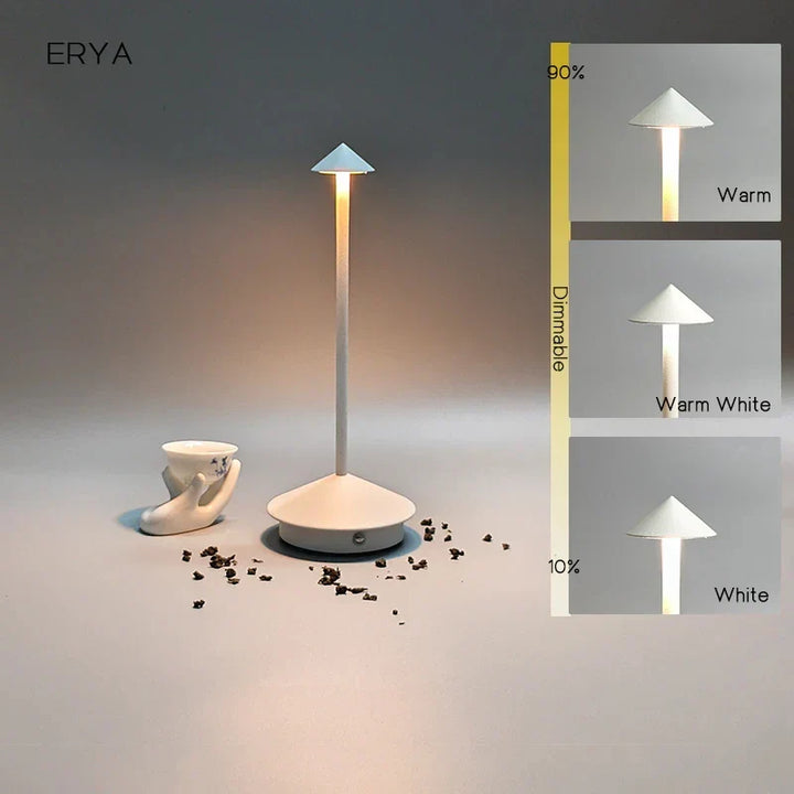 Lisslune | Rechargeable Table Lamp Creative Dining Room Touch Led Pina pro Table Lamp Hotel Bar Coffee Desk Lamp Decorative Desk Lamp