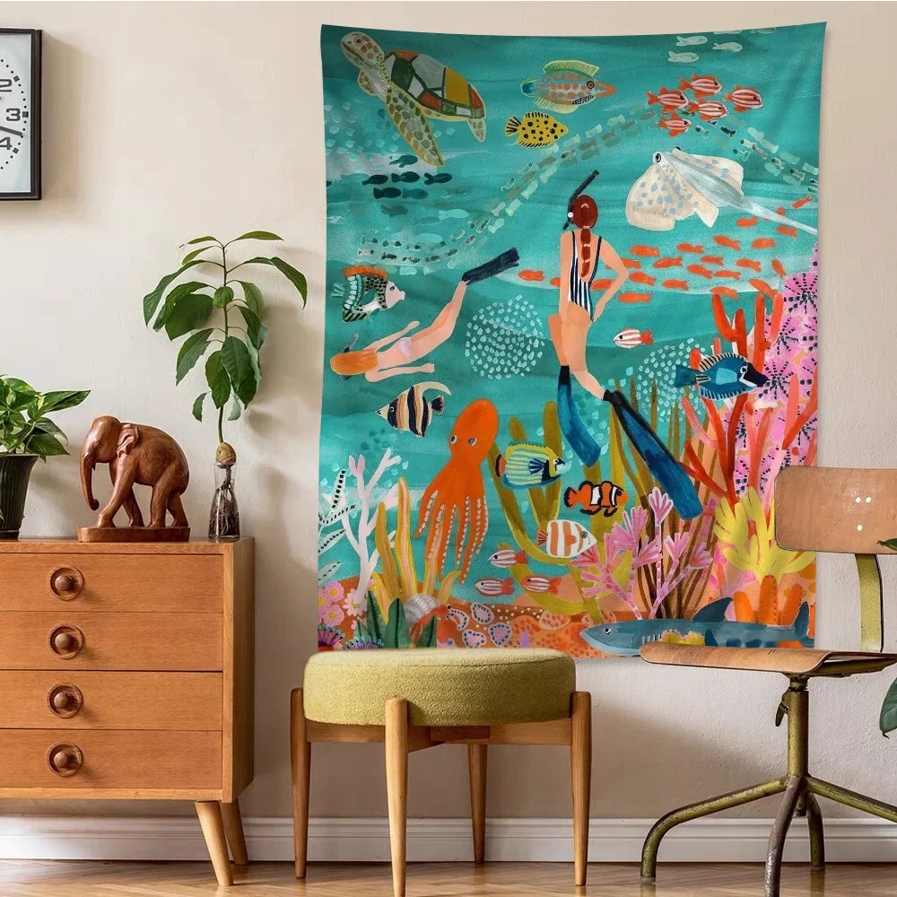 Lisslune | Peacock Palace Wall Tapestry