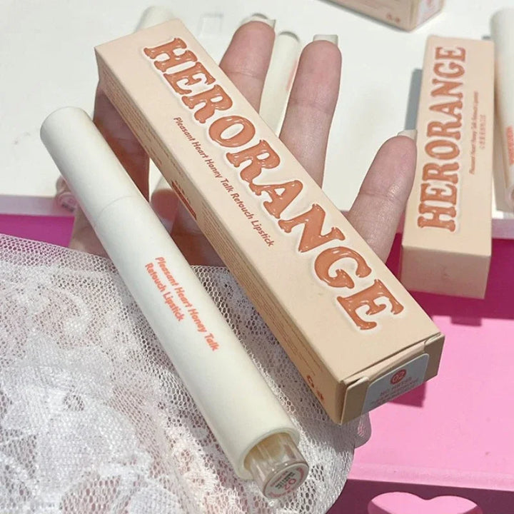 Rynx | New Mirror Glass Solid Lip Lacquer Water Light Heart Shape Lipstick Pen Clear Oil Gel Lip Balm Korean Tint Makeup Girl Cosmetics
