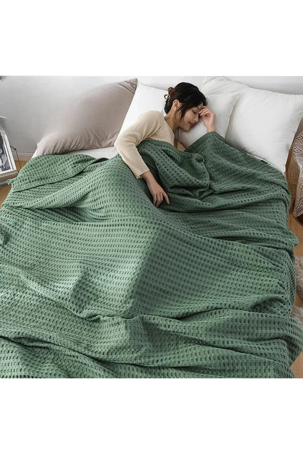 Lisslune | Waffle knit blanket