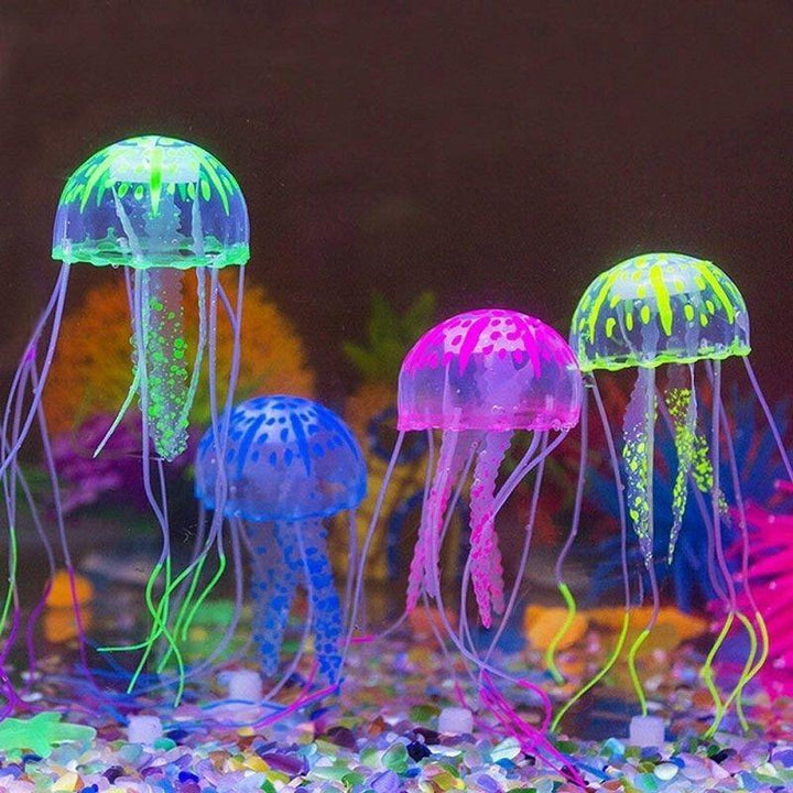Lisslune | Glowing Jellyfish Aquarium Decoration for Charming Underwater Decoration