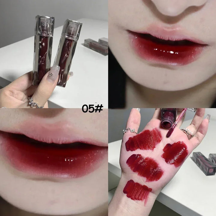 Rynx | Liquid Lipstick 6 Colors Mirror Dye Lip Gloss Moisturizing Waterproof Long-lasting Lip Color Korean Natural Makeup Cosmetics