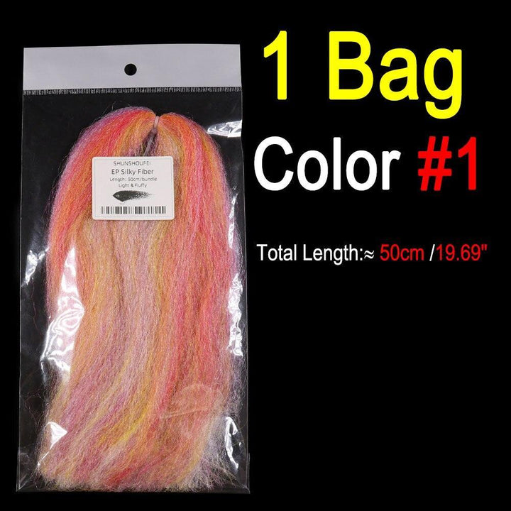 Lisslune | Vivid Synthetic Hair Fly Tying Material - High-Quality Fiber for Authentic Fly Designs
