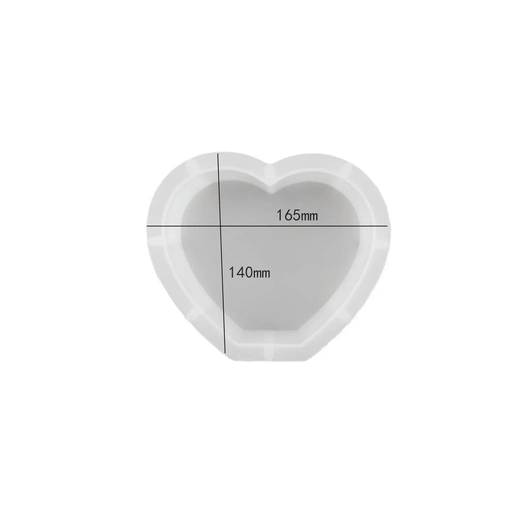 Lisslune | DIY Crystal Silicone Resin Molds – Large Cube, Heart, Round and Rectangular Geometry Molds for Resin Pouring