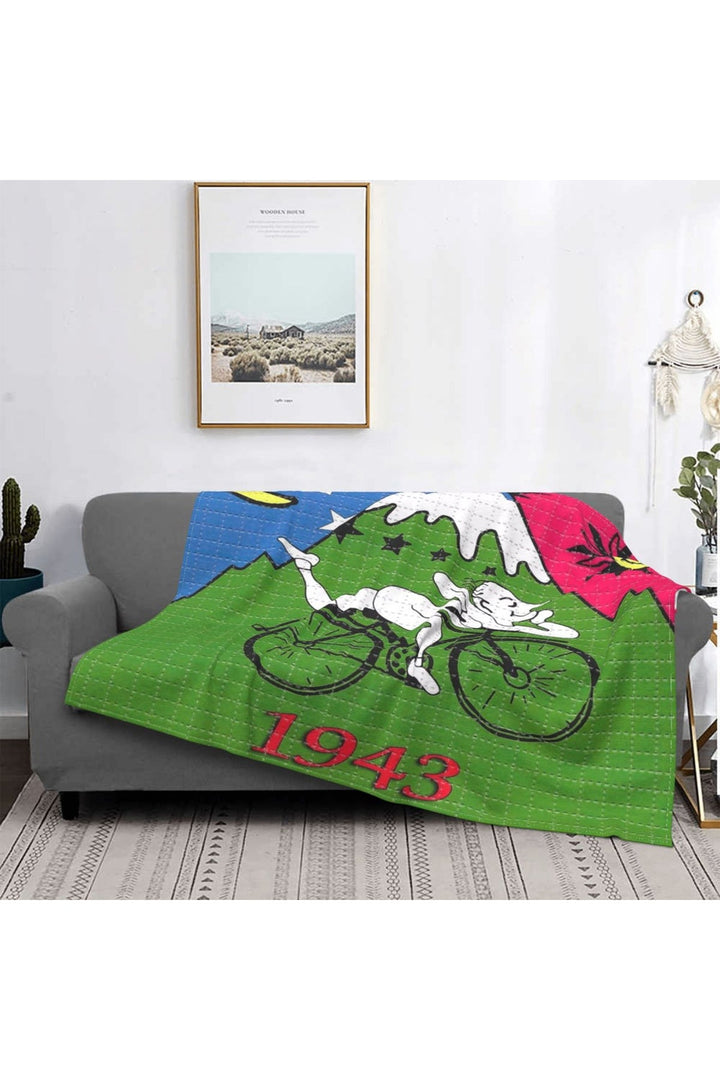 Lisslune | Hoffman Bicycle Day Throw Blanket