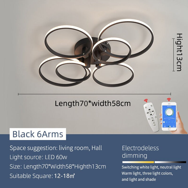 Lisslune | Modern Art Shapes Smart Home LED Chandelier
