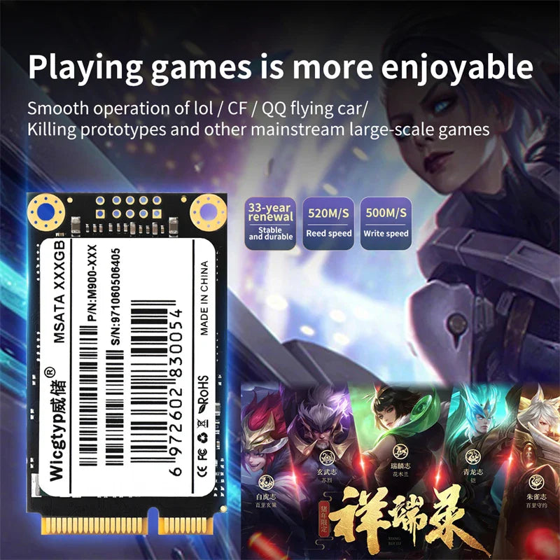 Skorter | mSATA SSD Compact Internal Storage Solution Hard Drive