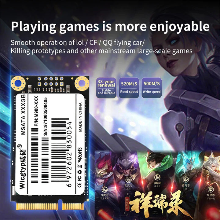 Skorter | mSATA SSD Compact Internal Storage Solution Hard Drive