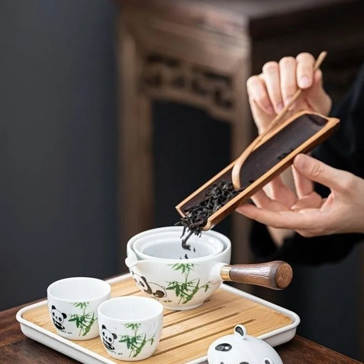 Lisslune | Panda Spin Rotating Tea Set