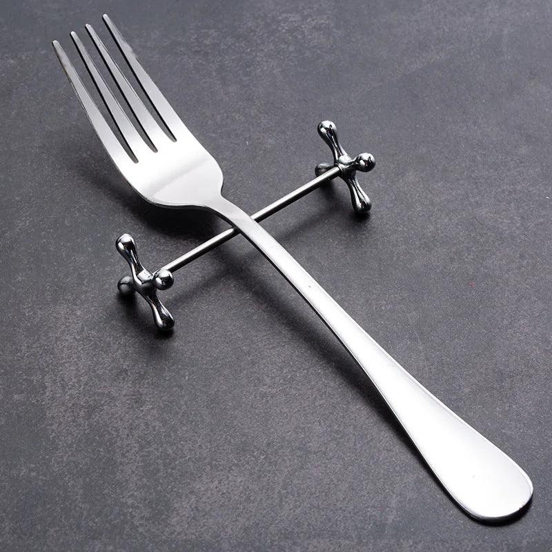 Lisslune | Elegant Organizer for Cutlery and Dishes - Sleek Zinc Alloy Cutlery Holder
