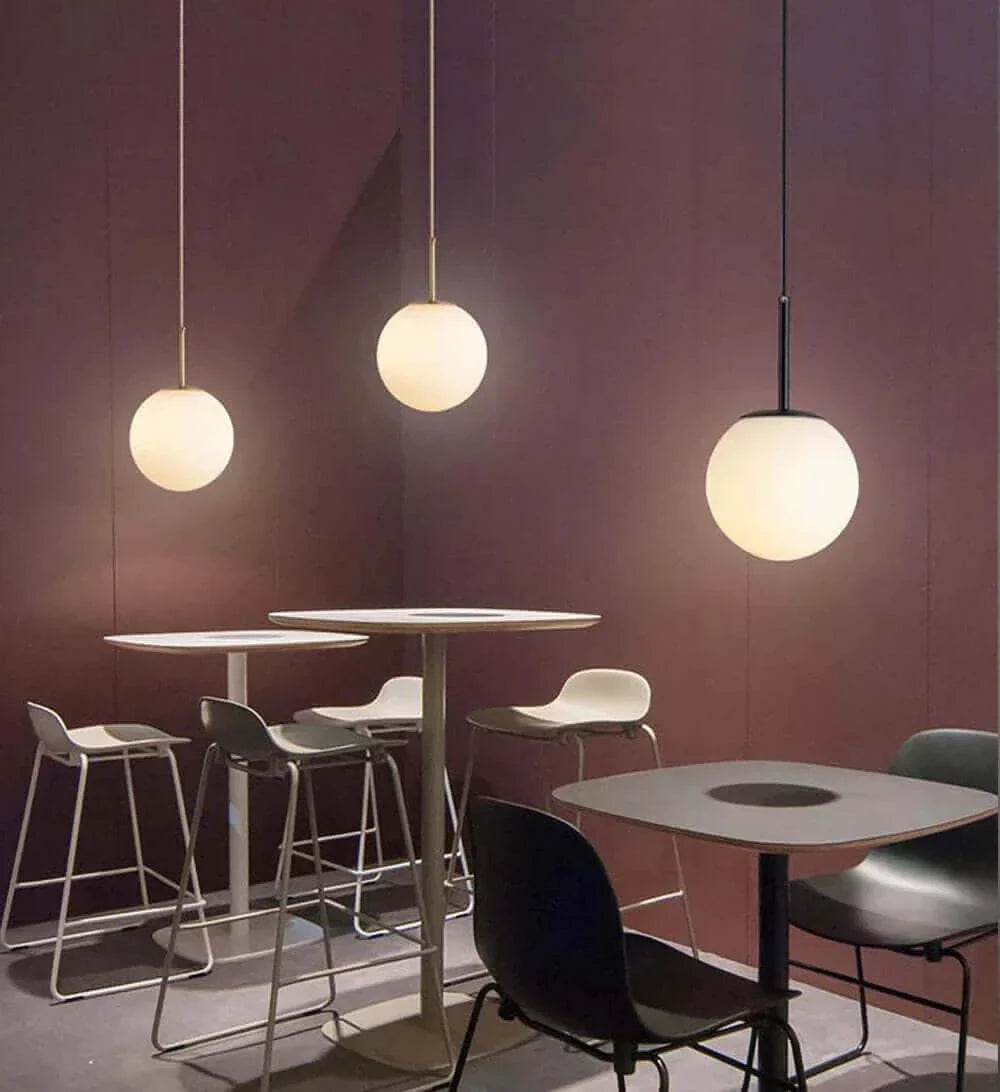 Lisslune | Mid-Century Modern Glass Ball Pendant Light
