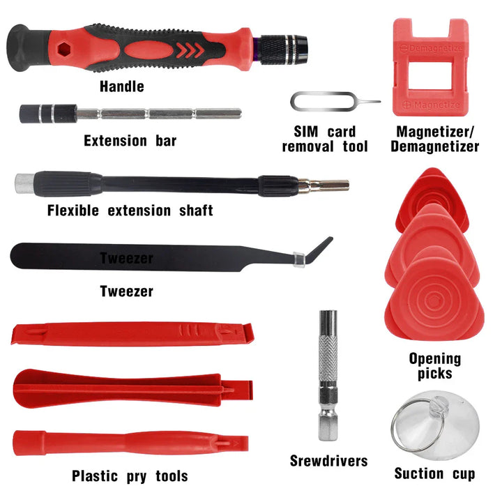 Lisslune | 115-in-1 Precision Screwdriver Set with Magnetic Repair Tools – ProFix