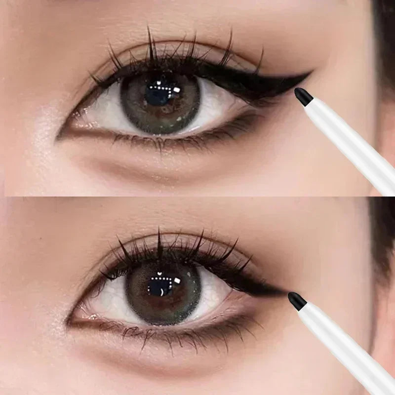 Rynx | Waterproof brown ultra-thin eyeliner gel pencil quick-drying smooth eyeliner long-lasting lower eyelid makeup pencil Korean makeup cosmetics
