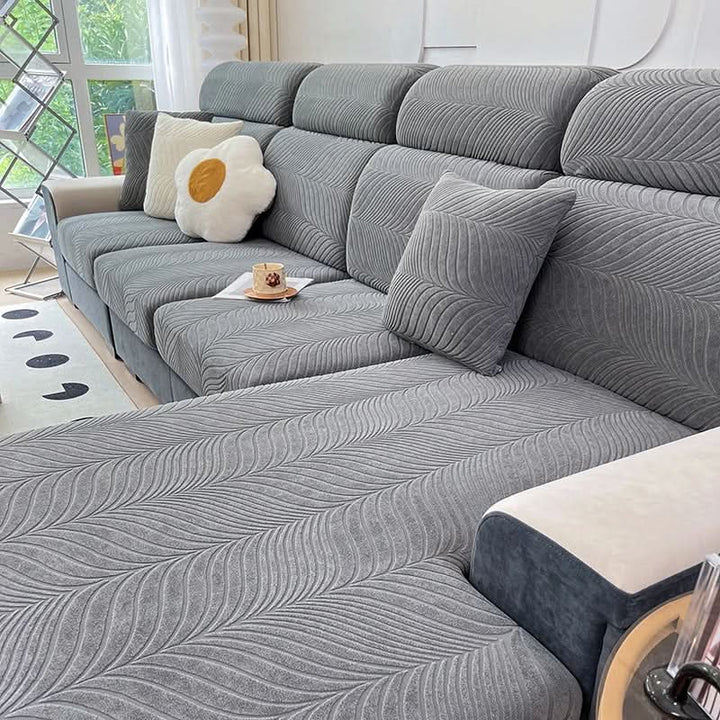 Lisslune | PlushSecure - Elegant Jacquard Sofa Cover for Non-Slip Comfort