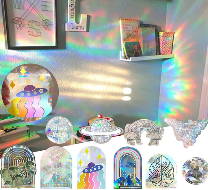 Lisslune | Rainbow Sun Catcher Reflective Window Stickers