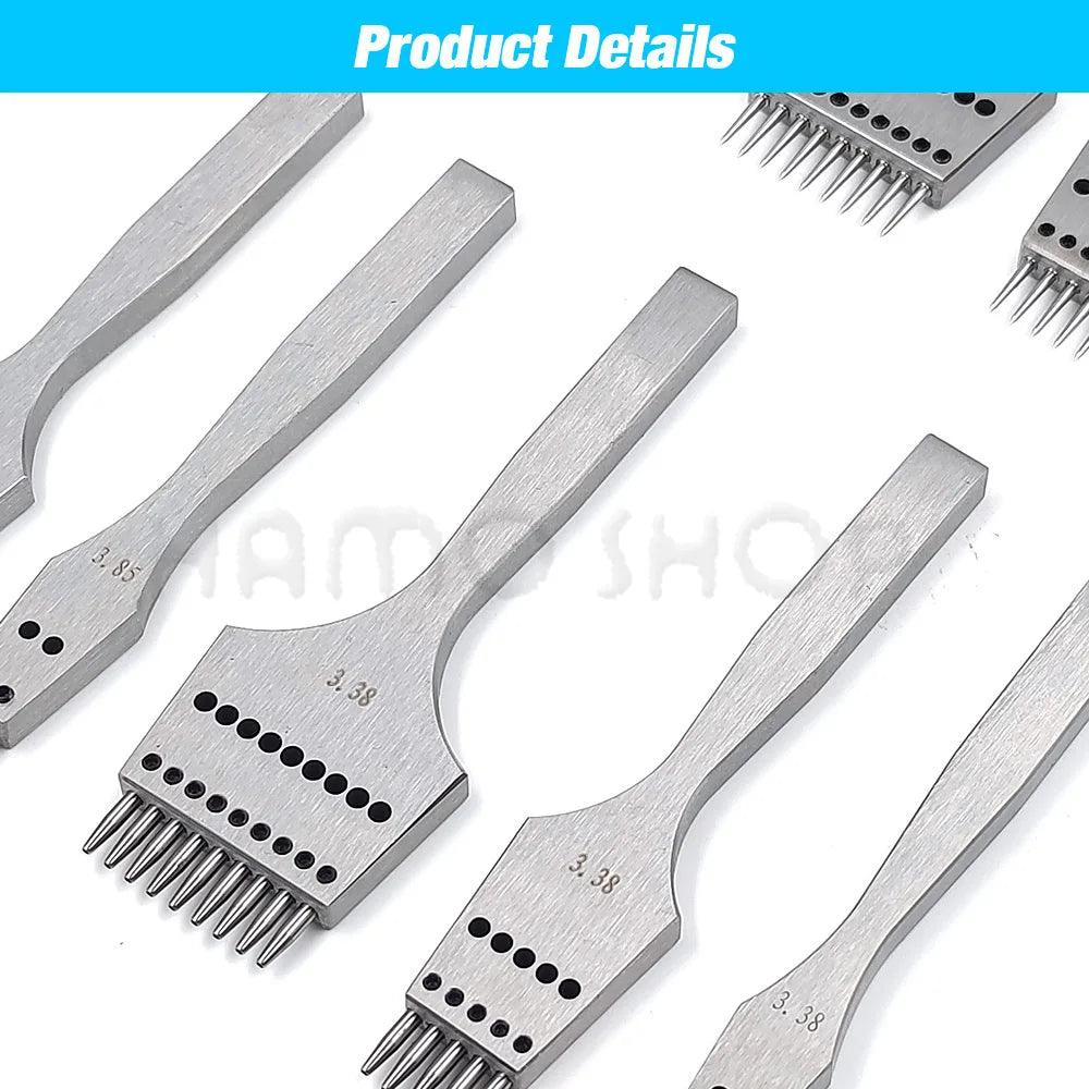 Lisslune | Premium Replaceable Round Chisel Tool Set for Leatherworking