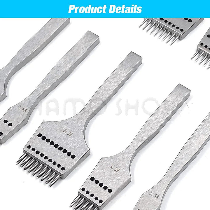 Lisslune | Premium Replaceable Round Chisel Tool Set for Leatherworking