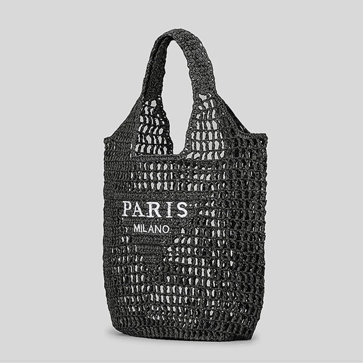 Lisslune | Net straw crochet beach bag