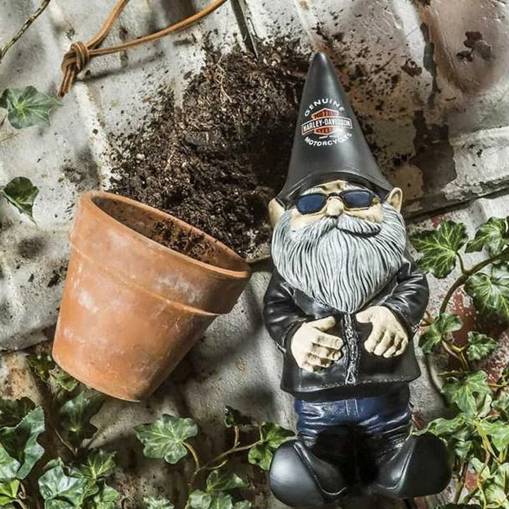 Lisslune | Charming Locomotive Gnome Garden Ornament