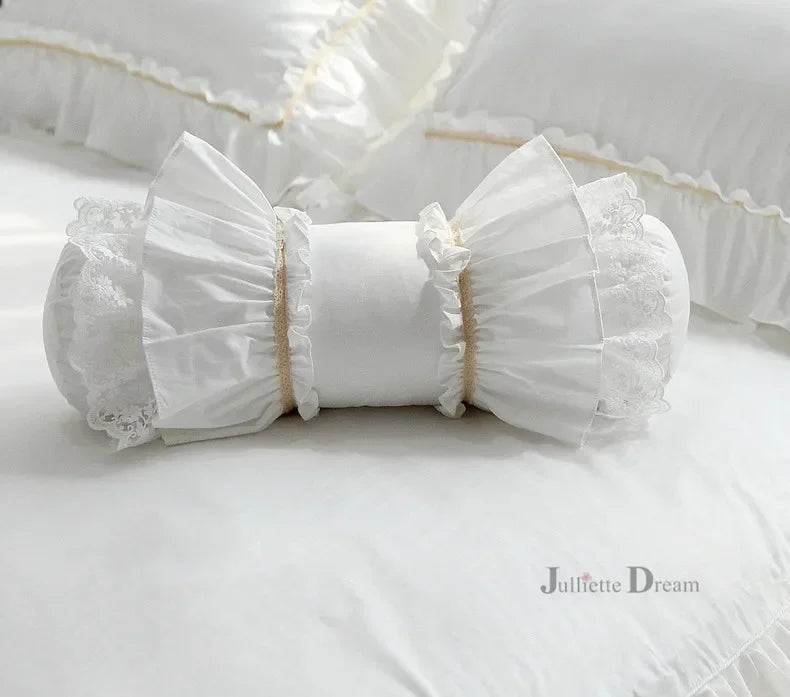 Rynx Lace Ruffle Pillowcases Home Decor Bedding Pillowcase Bed Pillow Candy Pillow Princess Lumbar Pillow Sofa Throw Pillow