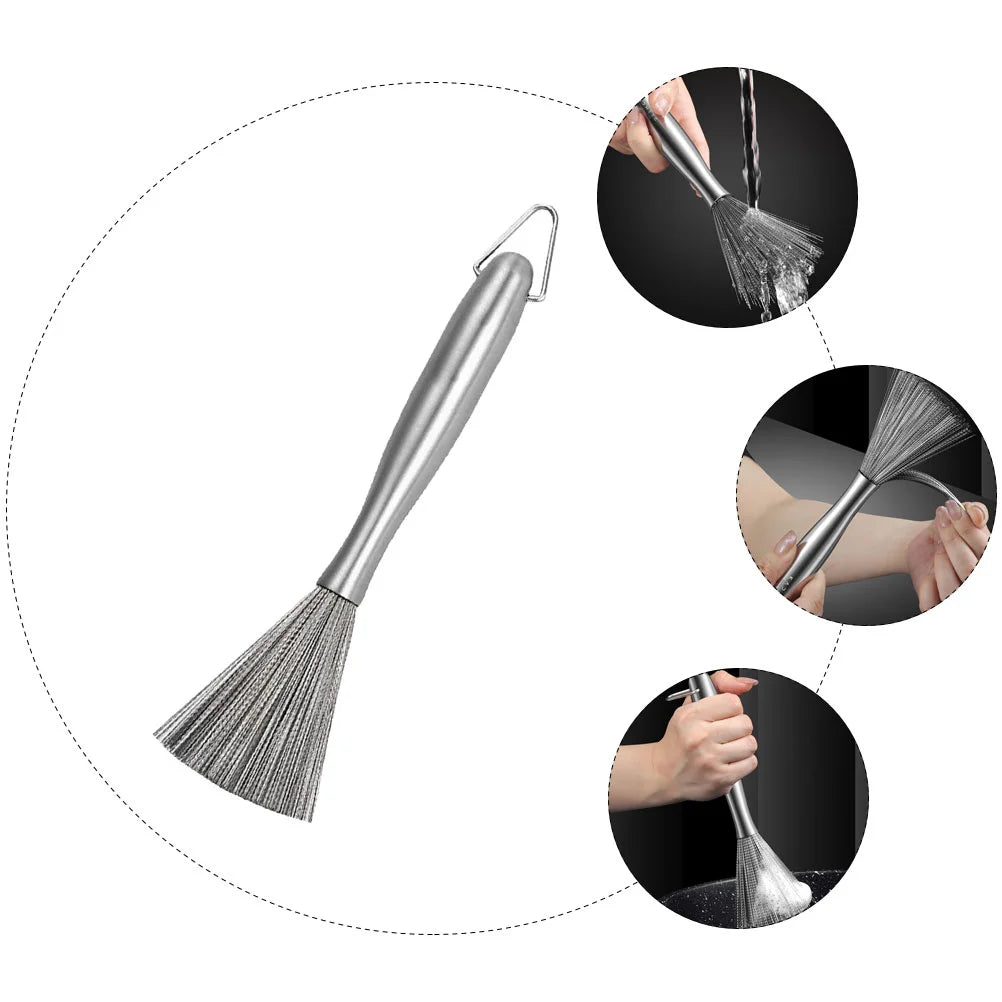 Lisslune | Edge Cleaner Long-Handle Pan Brush