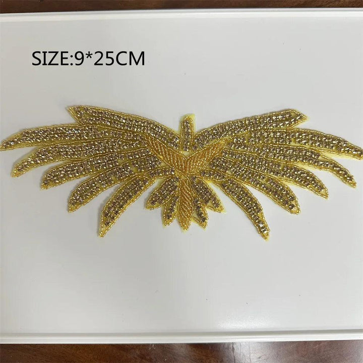 Lisslune | Shining Silver Rhinestone Flower Appliqué: Elegant Fashion Upgrade Accessory