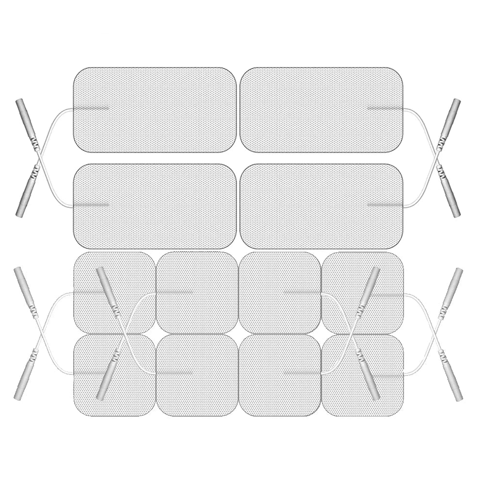 Lisslune | Therapeutic TENS Electrode Pads with Conductive Gel - Muscle Stimulator Massage Patches for Physiotherapy Relief & Pressure Pulse Therapy