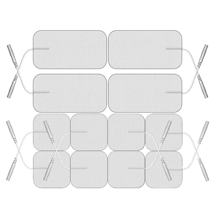 Lisslune | Therapeutic TENS Electrode Pads with Conductive Gel - Muscle Stimulator Massage Patches for Physiotherapy Relief & Pressure Pulse Therapy