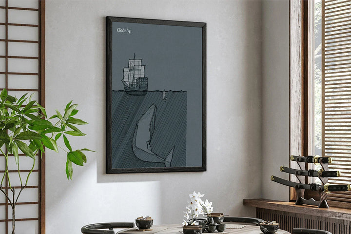 Lisslune | and fish canvas poster