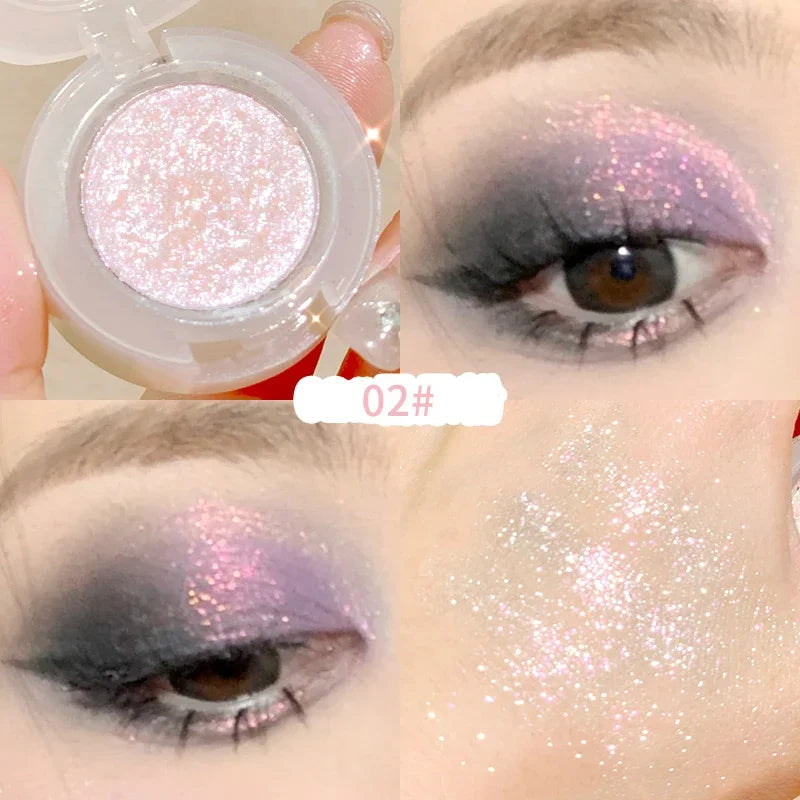 Rynx | Mashed Potatoes Texture Glitter Eyeshadow Long-lasting Waterproof Shimmer Eye Shadow Makeup Pearl Eyeshadow Pigment Korean Makeup