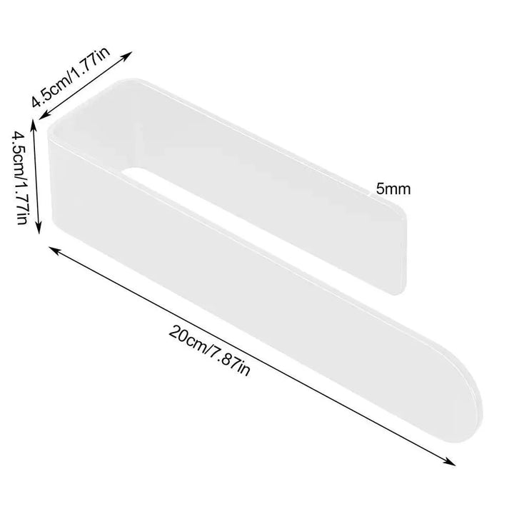 Lisslune | Modern self-adhesive acrylic U-shaped towel holder for stylish bathroom and kitchen storage