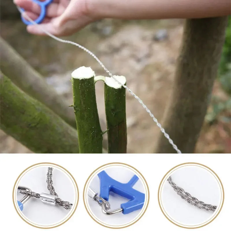 Lisslune | Wire saw for garden and outdoor – Compact saw for adventures and gardening