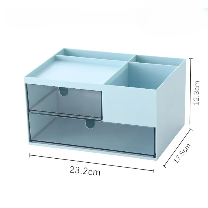 Rynx | Multifunctional Pen Holder Storage Box Drawer Type Study Student Desk Stationery Pen Holder Office Desk Organizer