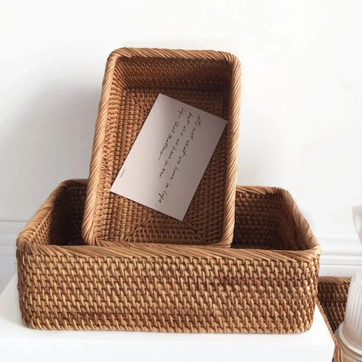 Lisslune | Handwoven Rattan Willow Basket for Storage
